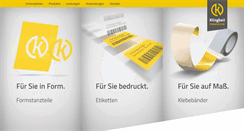 Desktop Screenshot of klingbeil-klebetechnik.de