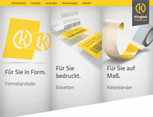 Tablet Screenshot of klingbeil-klebetechnik.de